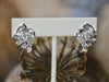 Crystal Earring, Large Baguette and Crystal Pierced Earring