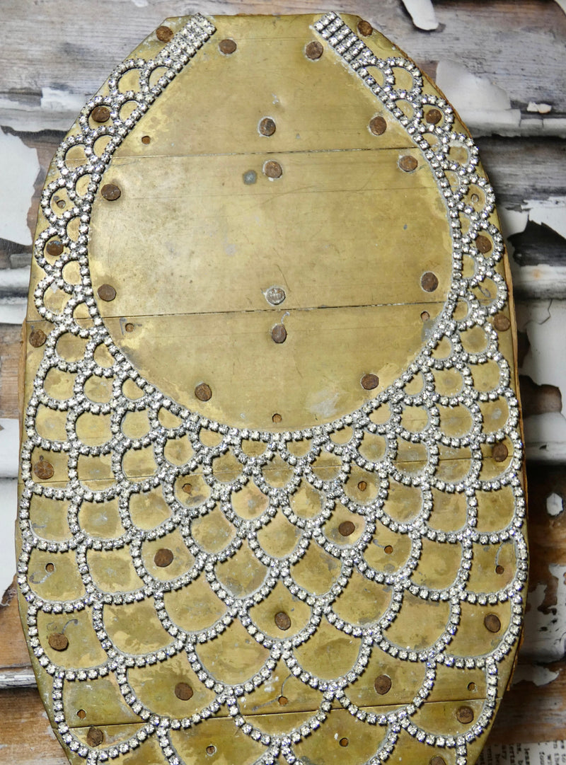 One of a Kind Vintage Jewelry Sample, Vintage Decor, Rhinestone Original Necklace Sample, #6028