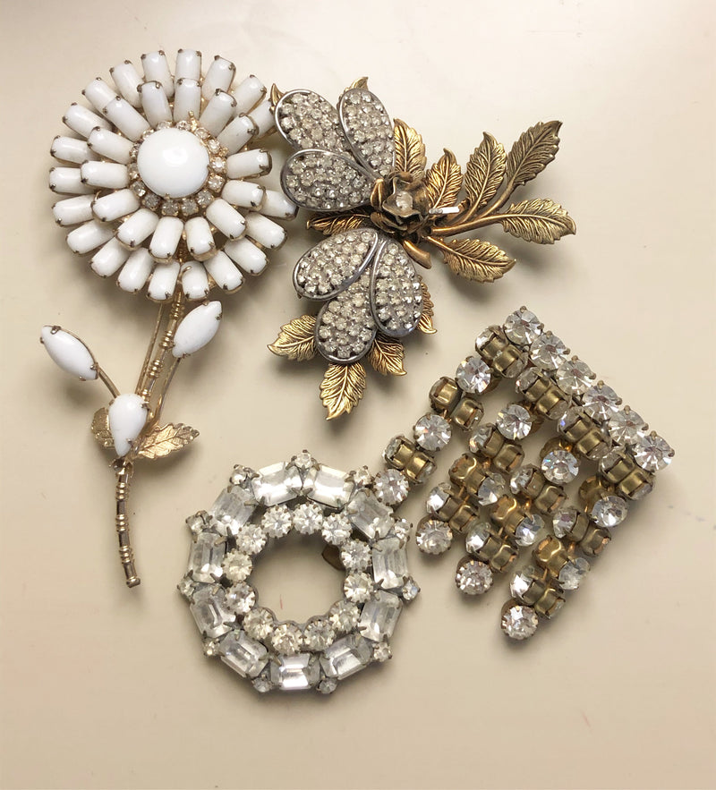 Vintage Brooches and Hair Accessories - Upcycled Works