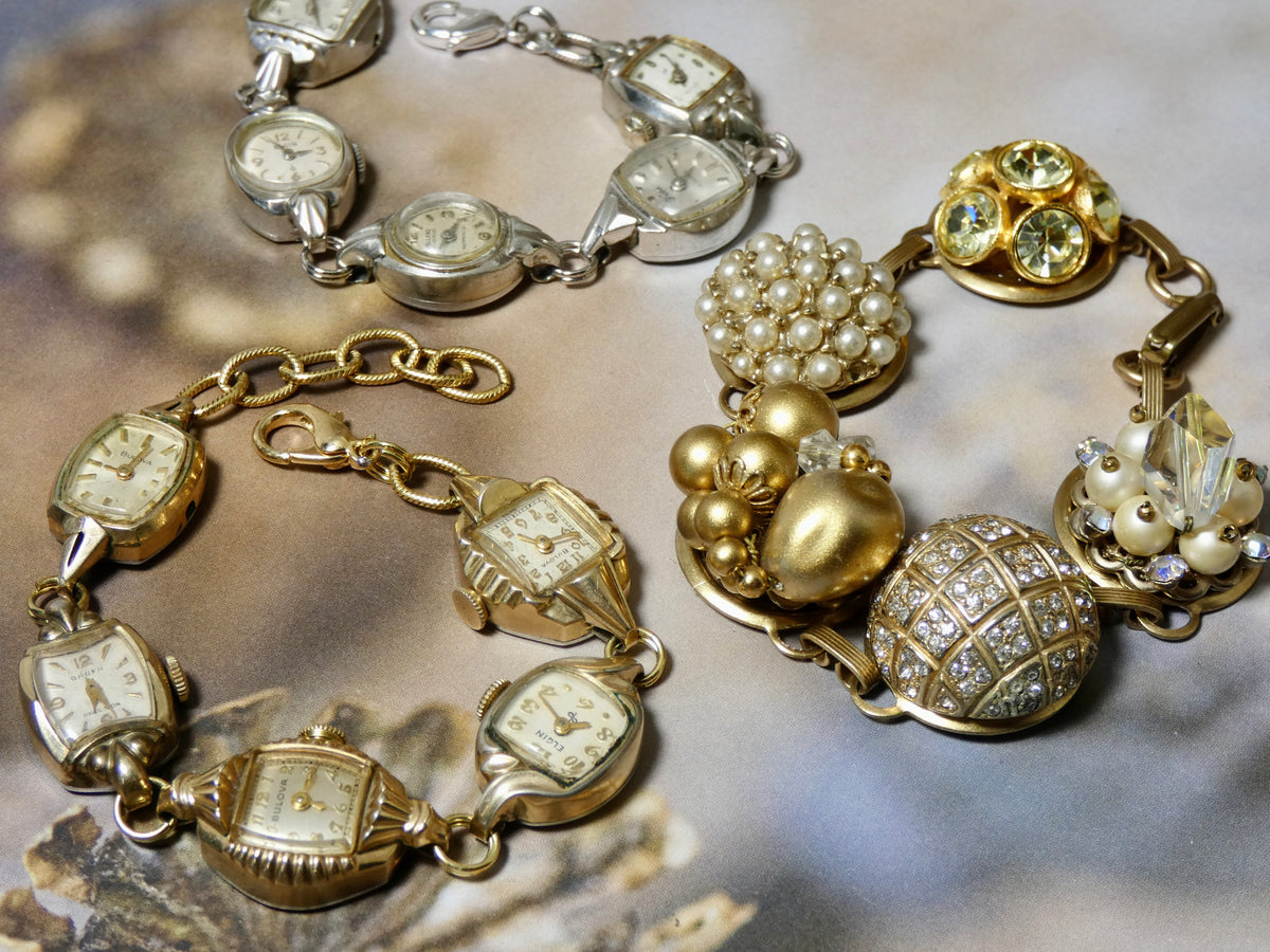 Upcycling a vintage gold charm bracelet