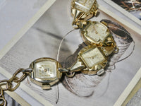 Vintage Watch Bracelet, One of a Kind Bracelet, All Gold plated Watch Bracelet- LBB