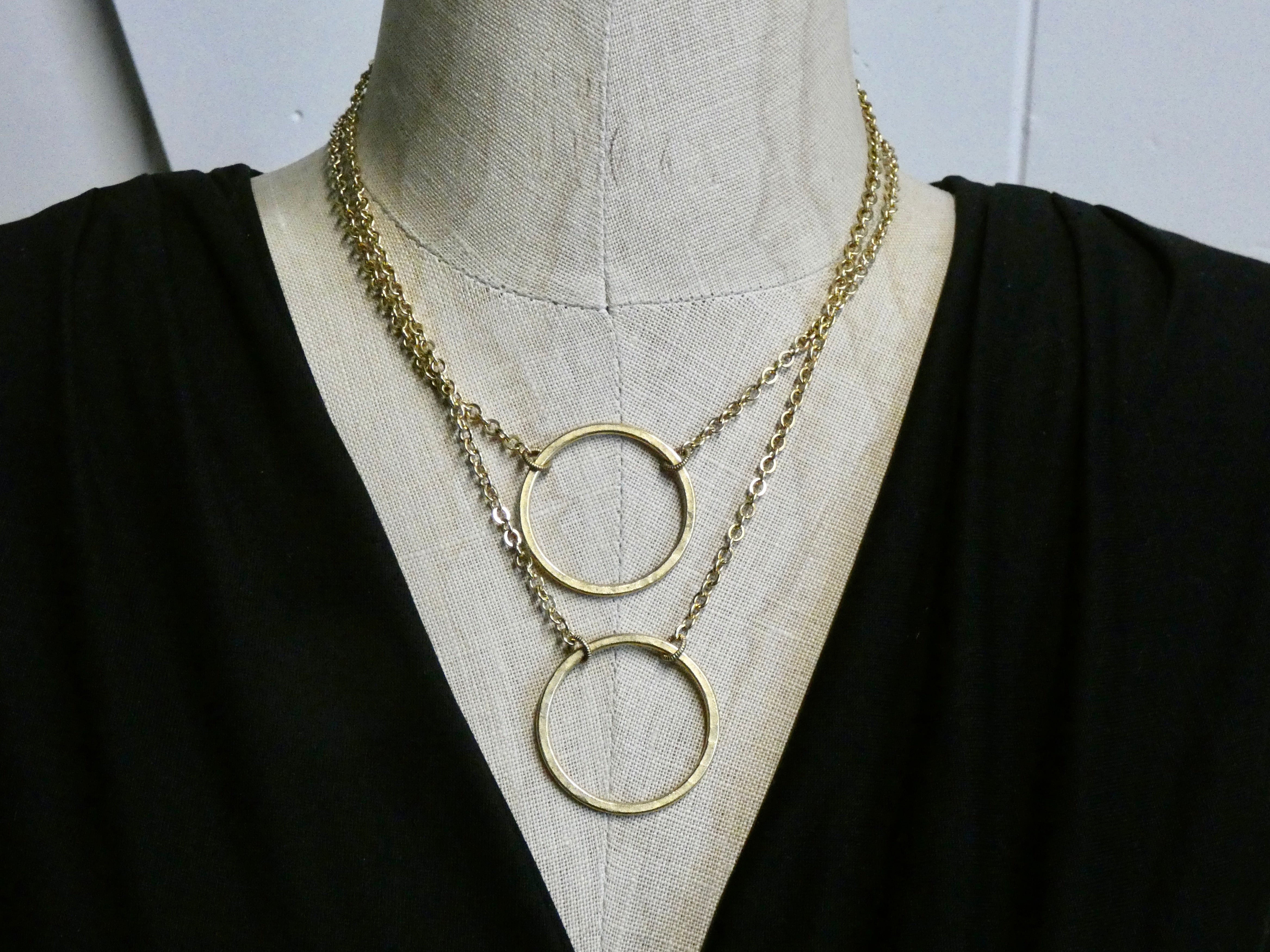 Infinity circle necklace on sale gold