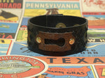 Leather Key Hole Cuff Bracelet