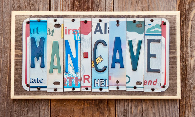 Man Cave License Plate Sign 