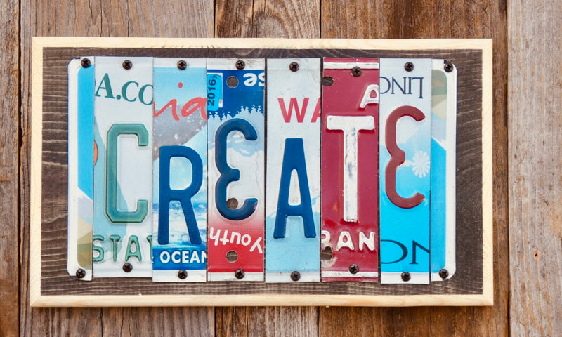 Create License Plate Sign 