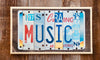 Music License Plate Sign