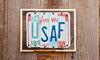 USAF License Plate Sign 