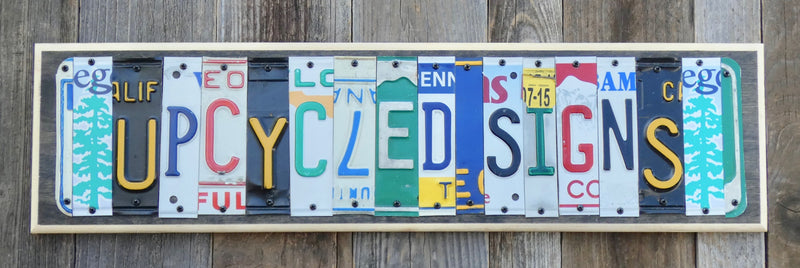 Personalized License Plate Sign 