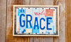Grace License Plate Sign 