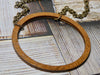 Circle Necklace, Large Chestnut Birch Wood Infinity Necklace