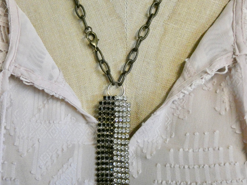 One of a Kind Vintage Rhinestone Necklace