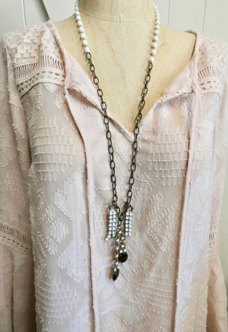 One of a Kind Vintage Eclectic Charm Necklace