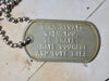 Dog Tag Necklace, I am always with you Quote Necklace