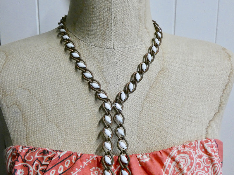 Lariat Style Vintage One of a Kind Unique Necklace