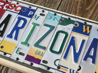 Arizona License Plate Sign - Upcycled Works