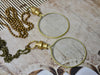 Magnifying Glass Necklace, Brass Pendant