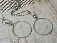 Magnifying Glass Necklace, Silver Pendant