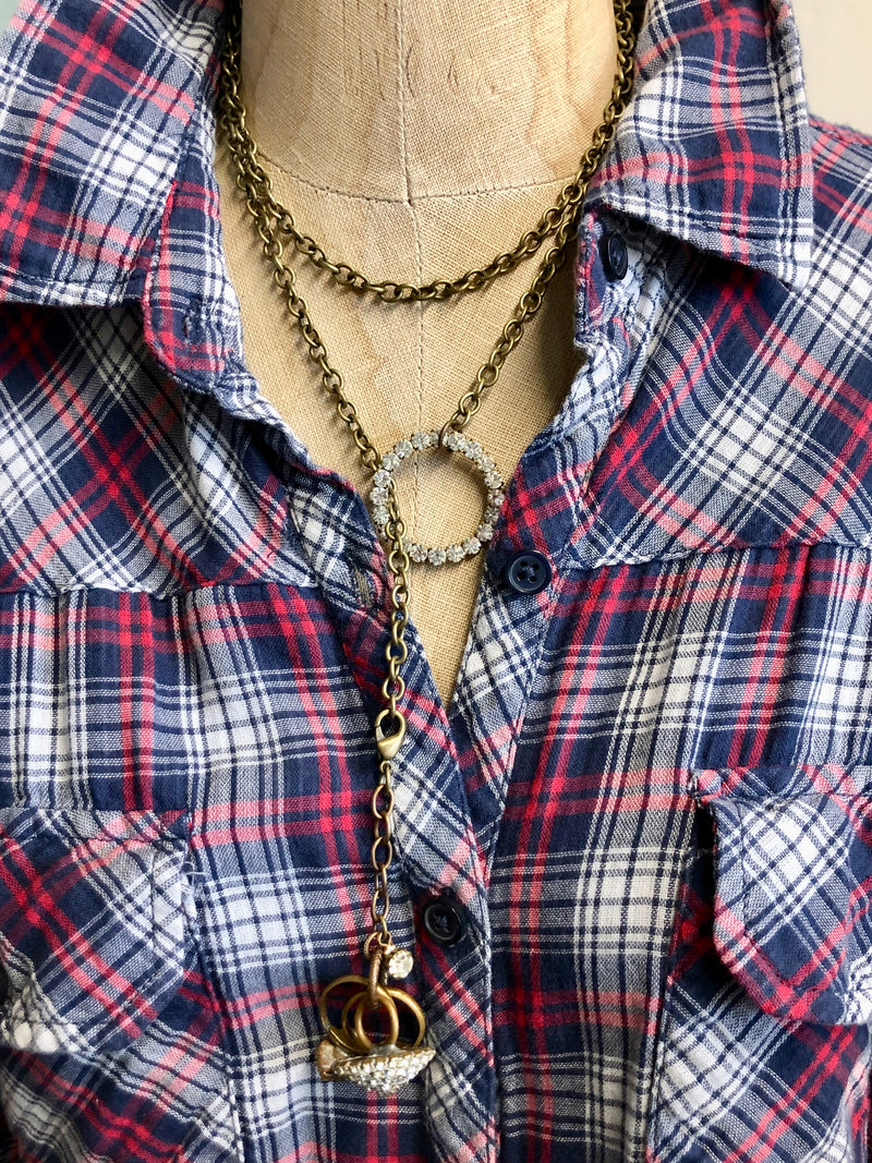 Lariat Necklace- One of a Kind Vintage