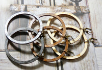 Circle Wood Earrings, Natural Birch Large Circle Infinity Earrings