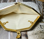 Vintage Handbag, White Chain Mail Purse