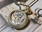 Steampunk Altered Pocket Watch Necklace
