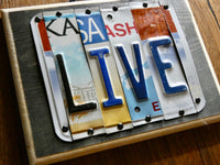 LIVE Custom License Plate Sign