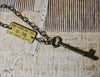 Skeleton Key and Ohio Oil Co Tag Necklace