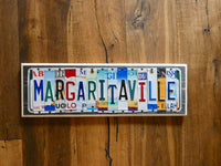 Margaritaville License Plate Sign