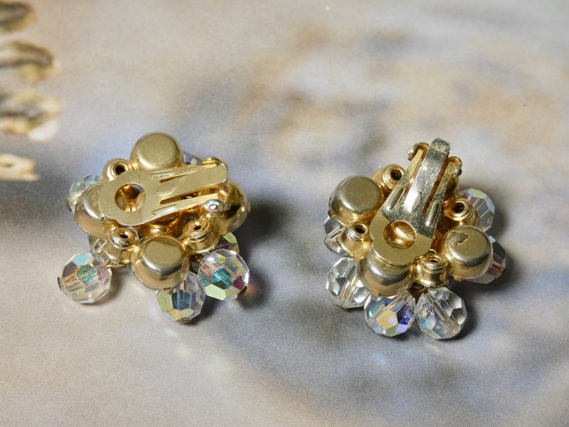 One of a Kind Vintage Crystal Clip Earring
