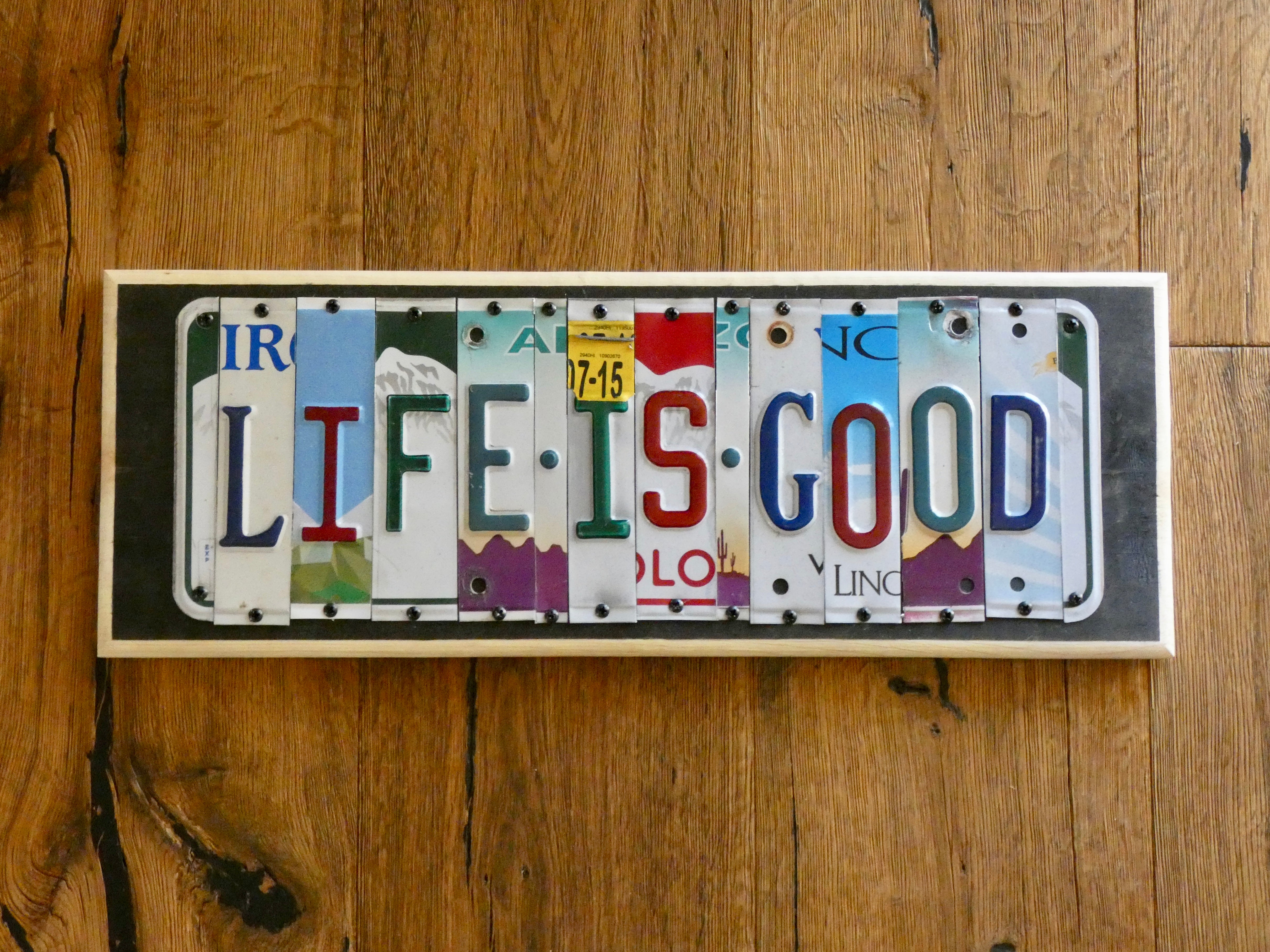 Life is good vanity deals plates