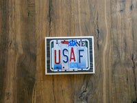 USAF License Plate Sign