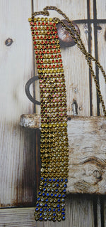 One of a Kind Vintage Mesh Rhinestone Necklace