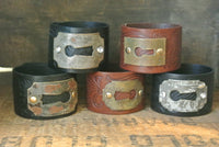 One of a Kind Vintage Leather Cuff