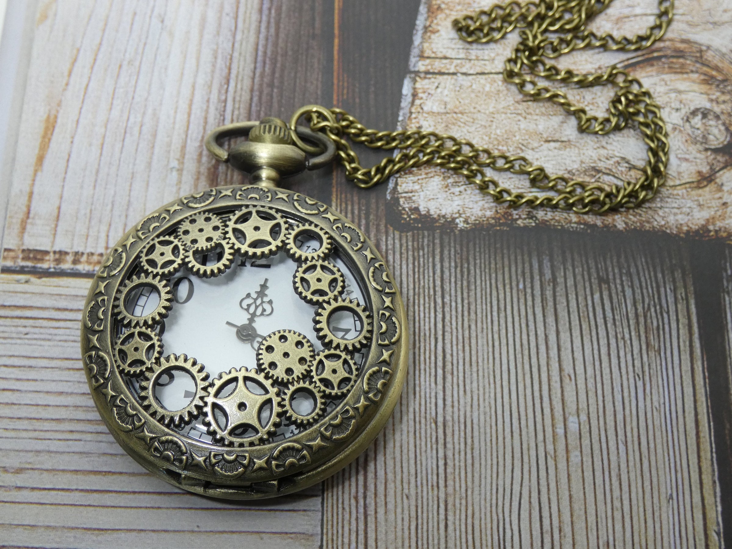 Alice in Wonderland necklace costume accessories jewelry pocket watch