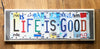 QUILT Custom License Plate Sign made with repurposed License Plates