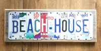 BEST DAD Custom License Plate Sign - Or choose a customized sign of your choice made with authentic colorful license plates