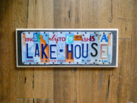 Custom License Plate Sign - Choose your personalized word, name, business name - Decorative sign