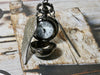 Pocket Watch Necklace • Round Ball Watch with Wings • Unisex Steampunk Timepiece • A Perfect Gift for all ages
