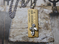 Vintage Ruler Necklace, One of a kind Pendant