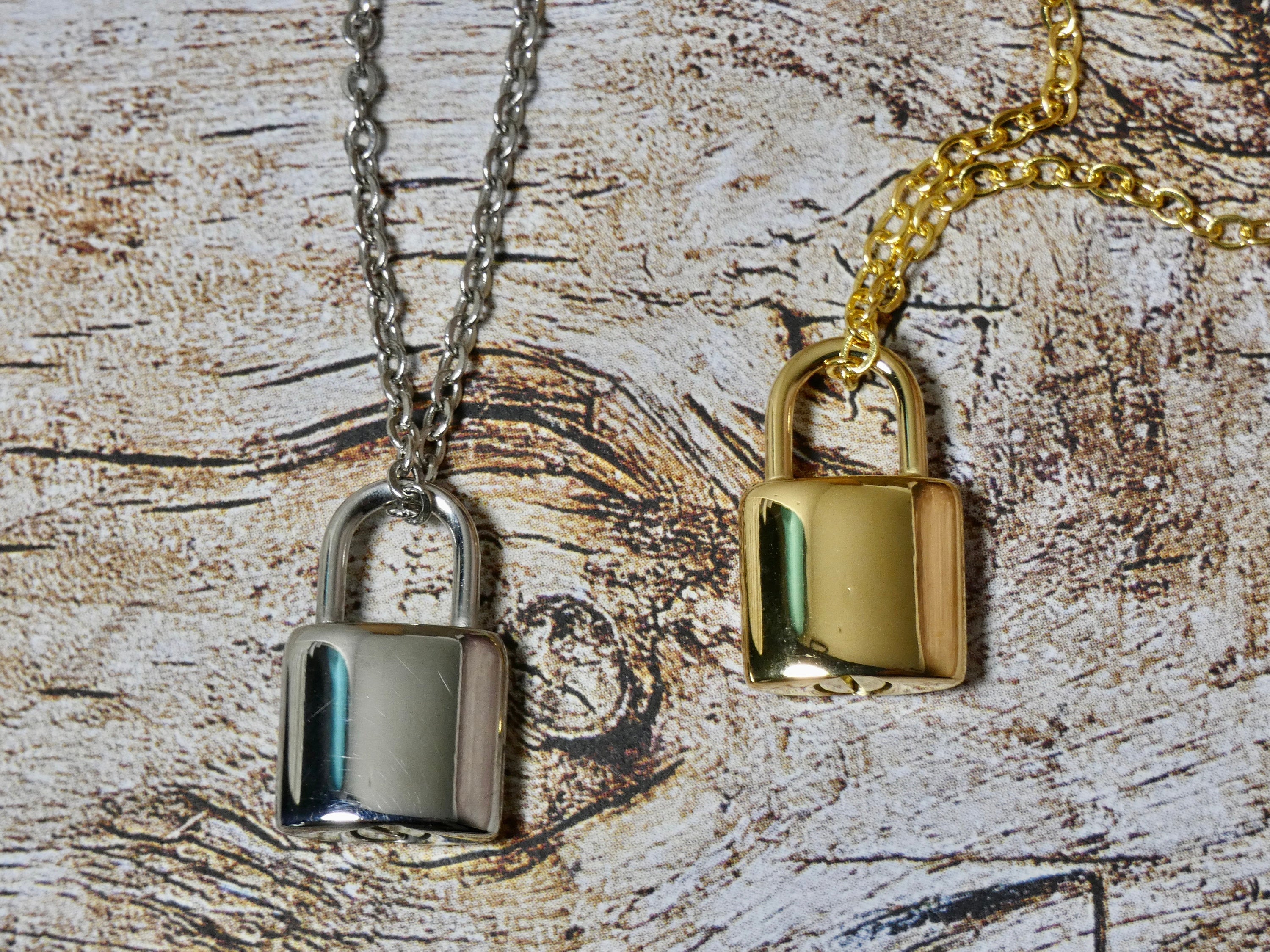 Padlock Necklace, A very Small Urn Necklace, Cremation Pendant for