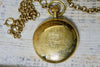 Mechanical Pocket Watch with Fob, Brass with Train Design