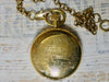 Mechanical Pocket Watch with Fob, Brass with Train Design