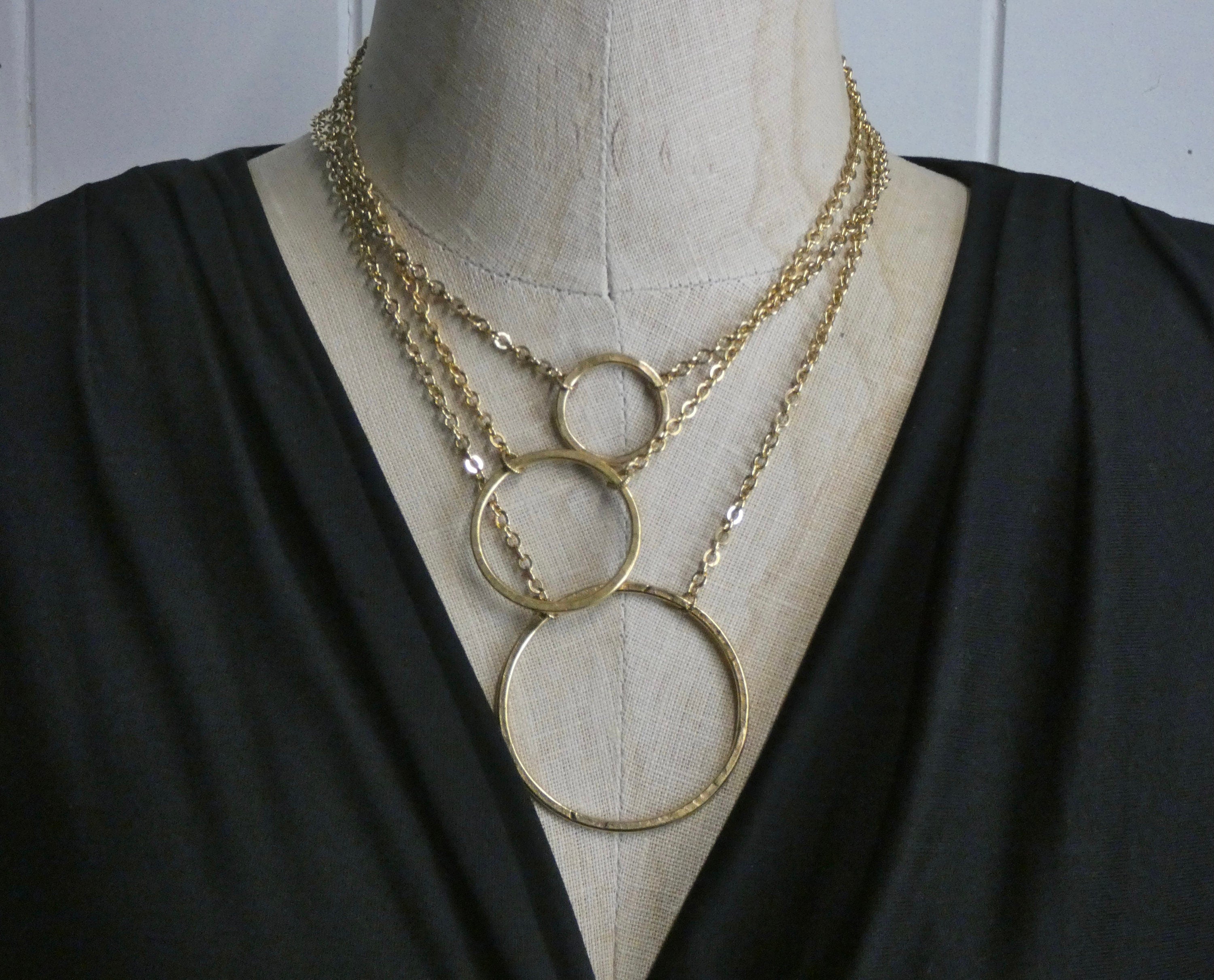 1 Carat Diamond Large Circle Pendant Necklace, 14k White Gold Chain, 18  Inches | eBay