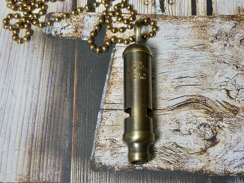 Whistle, Small Brass or Nickel Loud Sounding whistle