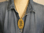 Vintage Tag Necklace - Brass Warehouse #894