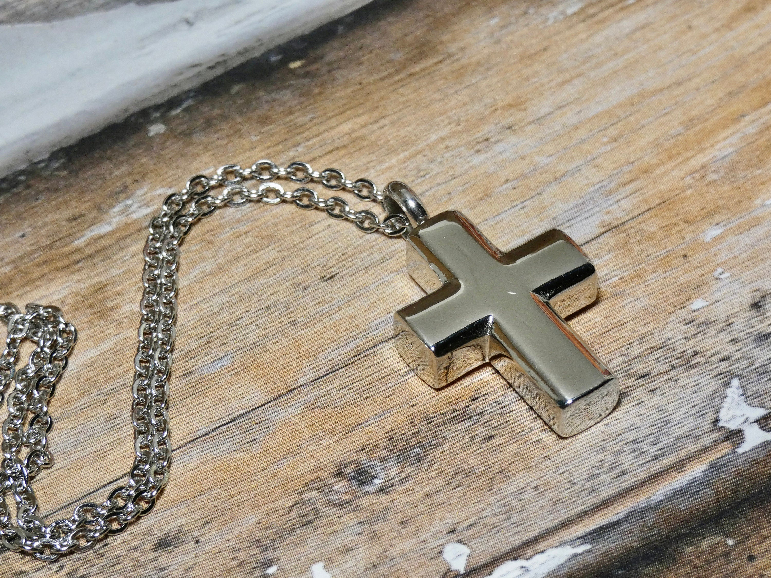 Cremation Cross Necklace For Ashes Stainless Steel Cross Urn Pendant Ashes  Holder Memorial Jewelry | Shop On Temu And start Saving | Temu Australia