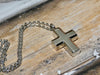 Cross Urn Necklace, Stainless Steel Pendant, Cremation Pendant for Human or Pet Ashes