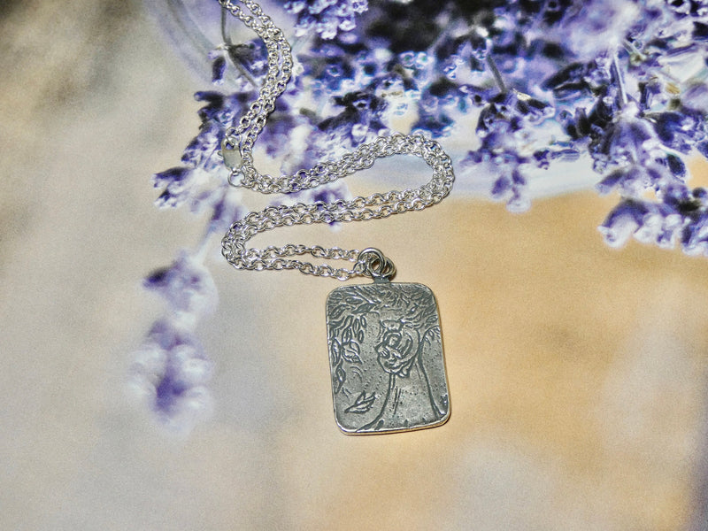 Tree Of Life Necklace, Sterling Silver Quote Necklace