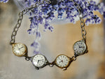 Watch Necklace, Vintage One of a Kind Multi Watch choker