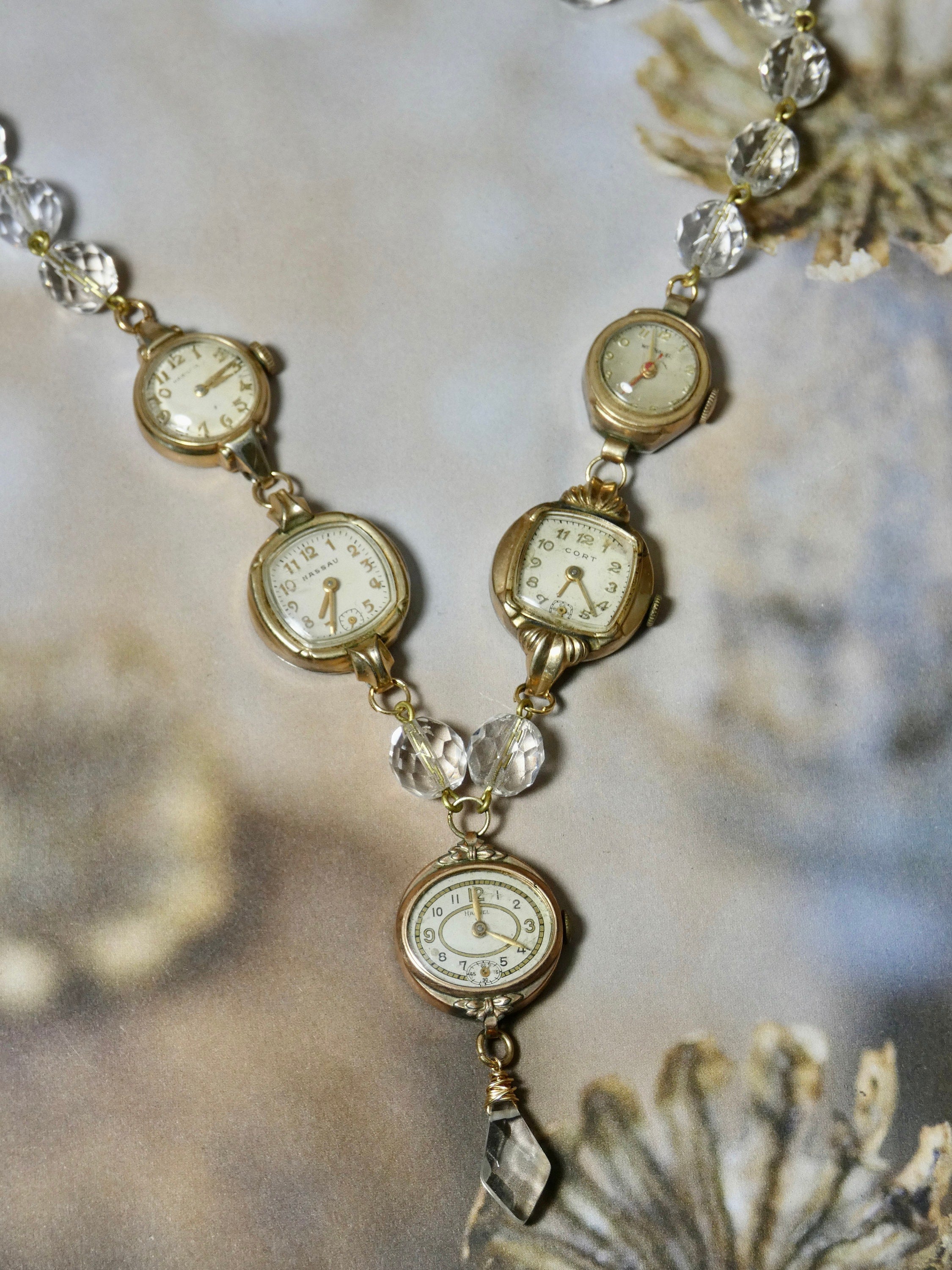 Antique discount watch necklace